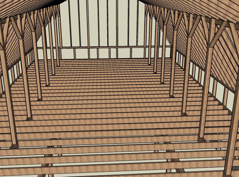 Wray Barn 3D Drawings / Wray Barn Sketch-ups